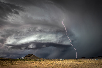 An example of Jeremy's storm photography